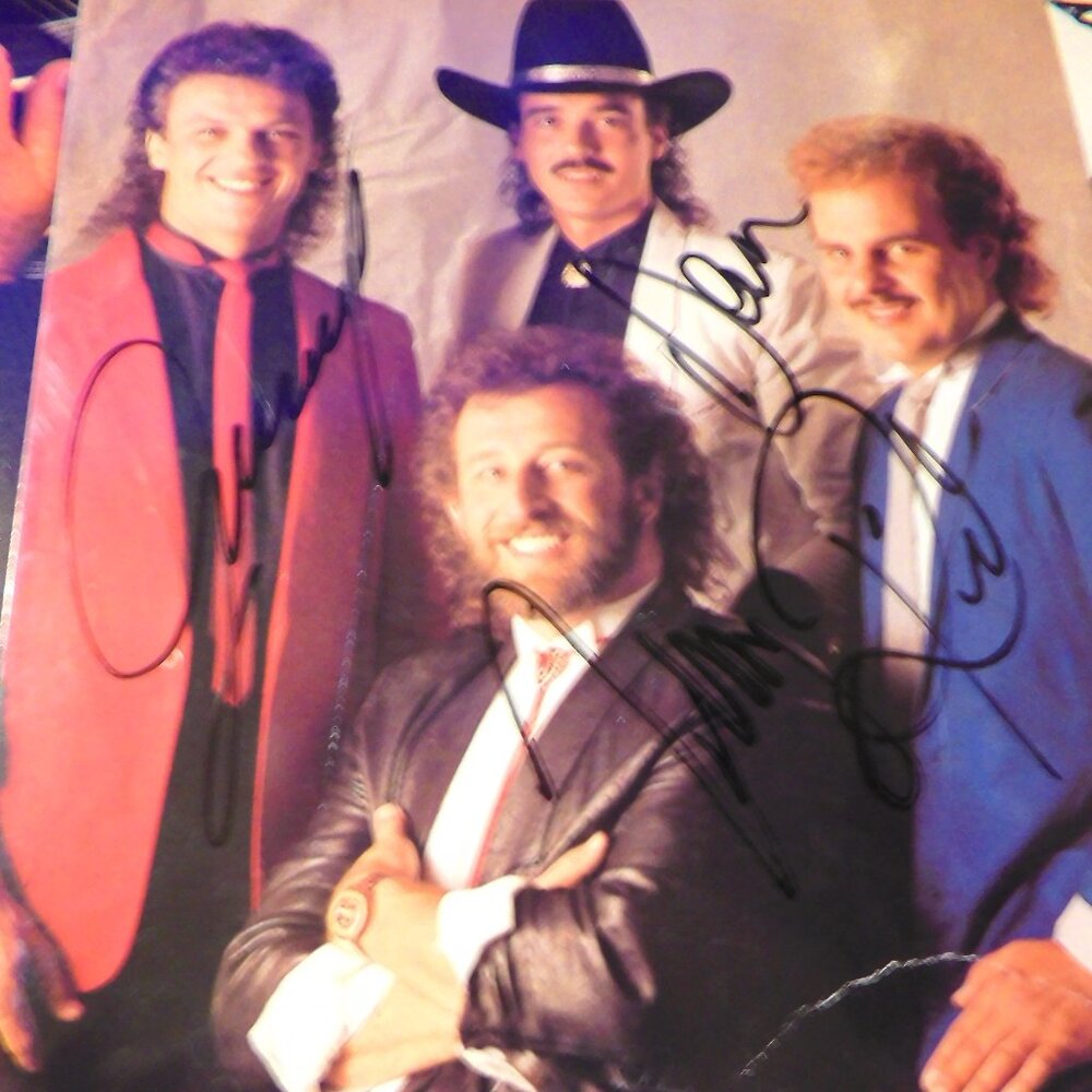 COLOR ADVERTISEMENT PHOTO of THE BRANSON BROTHERS with AUTOGRAPHS